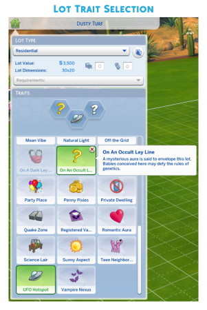 On An Occult Ley Line (Lot Trait) by r3m at Mod The Sims