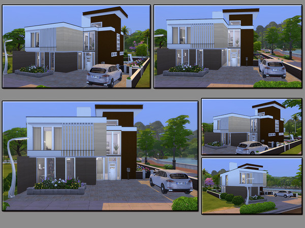 Sims 4 MB Modern Concept house by matomibotaki at TSR