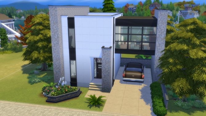 Sharp and Sleek house by Vulpus at Mod The Sims » Sims 4 Updates