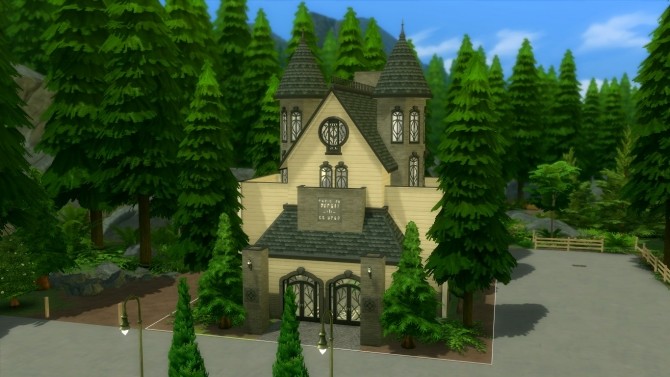 Sims 4 Glimmerbrook renovation #1 | Restricted Section Library by iSandor at Mod The Sims