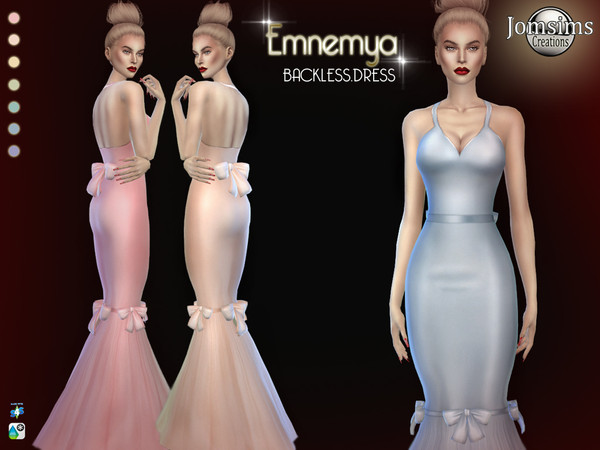 Sims 4 Emnemya dress by jomsims at TSR
