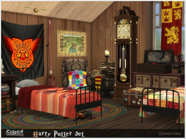 Sims 4 Harry Potter set by Severinka at TSR