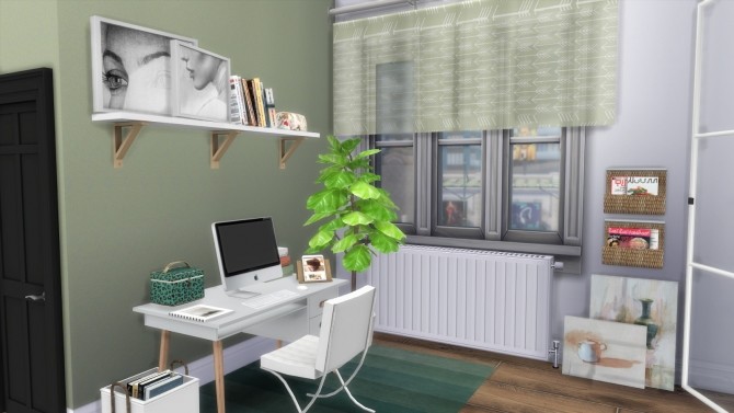 Sims 4 The Green apartment at Dinha Gamer