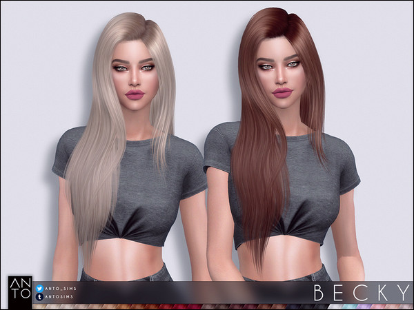 Sims 4 Becky Hairstyle by Anto at TSR
