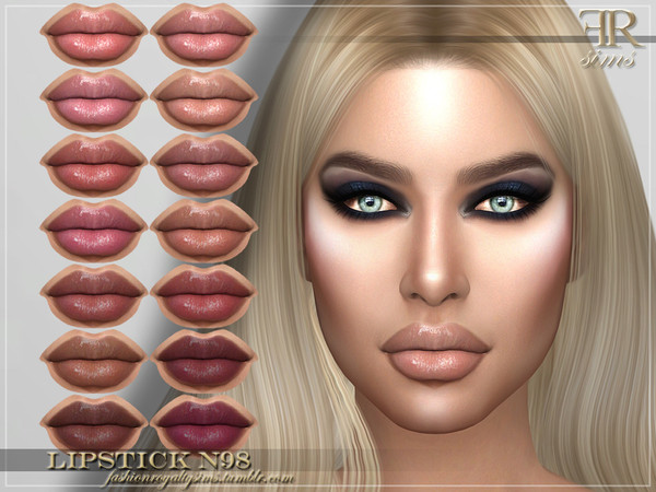 Sims 4 FRS Lipstick N98 by FashionRoyaltySims at TSR