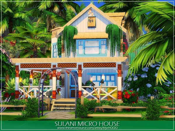 Sims 4 Sulani Micro House by MychQQQ at TSR