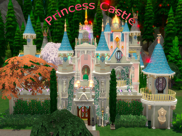 Sims 4 Princess Castle by Caaroline Simmer at TSR