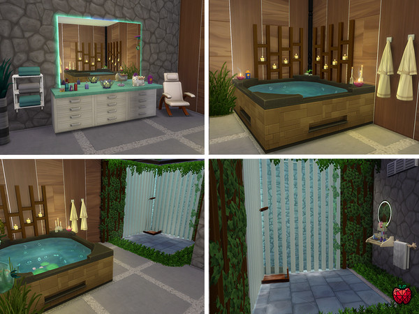 Sims 4 Caspian house by melapples at TSR