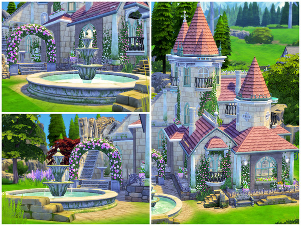Sims 4 Little Fantasy castle by Xandralynn at TSR