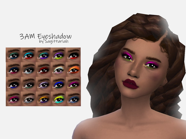 Sims 4 3AM Eyeshadow by Sagittariah at TSR