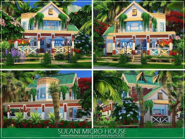 Sims 4 Sulani Micro House by MychQQQ at TSR