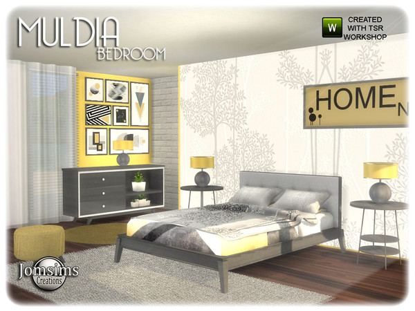 Sims 4 Muldia bedroom by jomsims at TSR