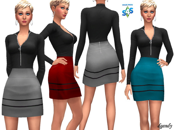 Sims 4 Skirt and Blouse 201909 03 by dgandy at TSR