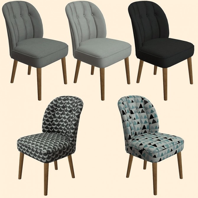 Sims 4 Margot Dining chair recolors at Riekus13