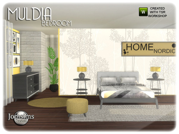 Sims 4 Muldia bedroom by jomsims at TSR