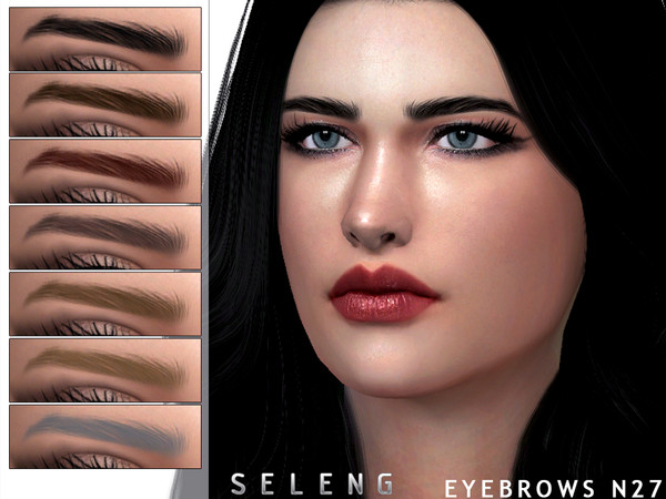 Sims 4 Eyebrows N27 by Seleng at TSR