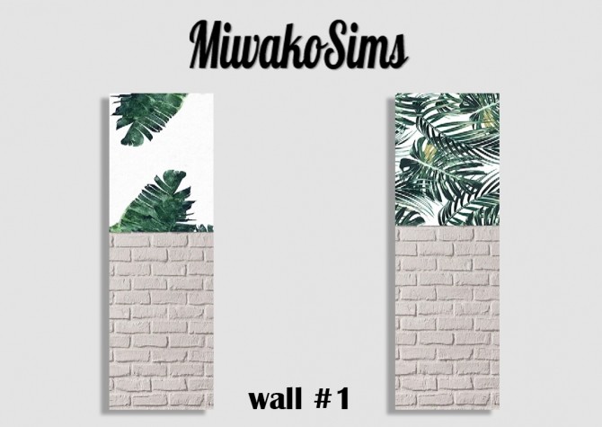 Sims 4 Wall #1 at MiwakoSims