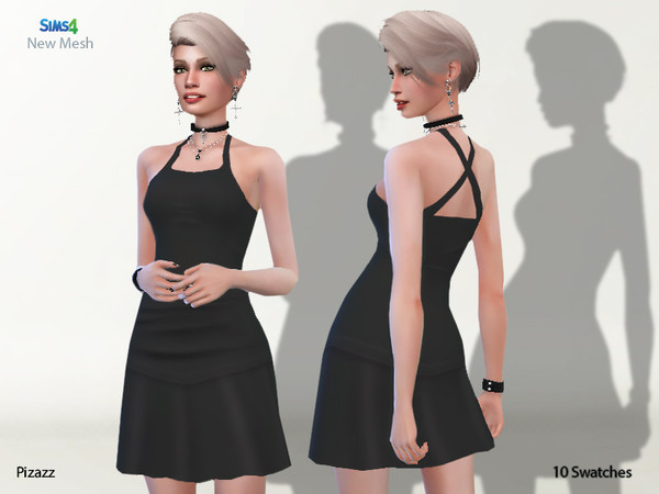 Sims 4 Club Dress by pizazz at TSR