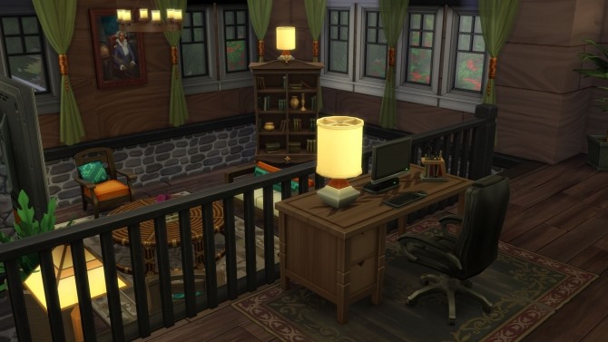 Sims 4 Spellcaster Lodge Cabin by bradybrad7 at Mod The Sims