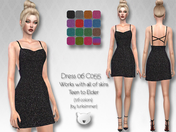 Sims 4 Dress 06 C055 by turksimmer at TSR
