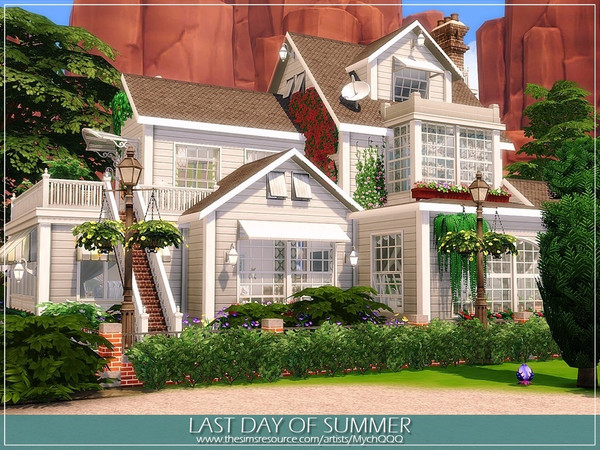 Sims 4 Last Day Of Summer house by MychQQQ at TSR