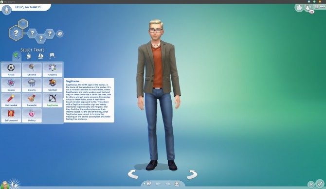 Sims 4 Sagittarius Custom Trait by StormyWarrior8 at Mod The Sims