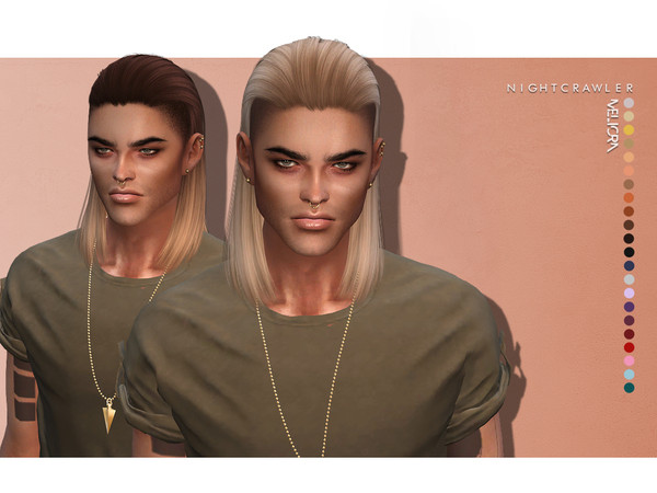 Sims 4 Meliorn hair by Nightcrawler Sims at TSR