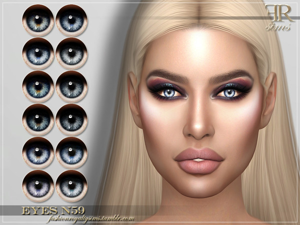 Sims 4 FRS Eyes N59 by FashionRoyaltySims at TSR