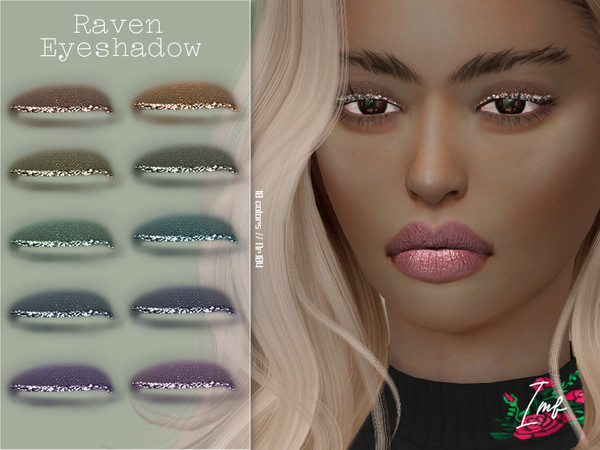 Sims 4 IMF Raven Eyeshadow N.104 by IzzieMcFire at TSR