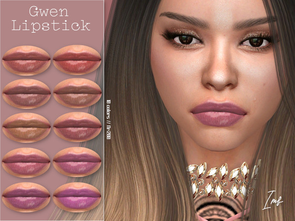 Sims 4 IMF Gwen Lipstick N.200 by IzzieMcFire at TSR