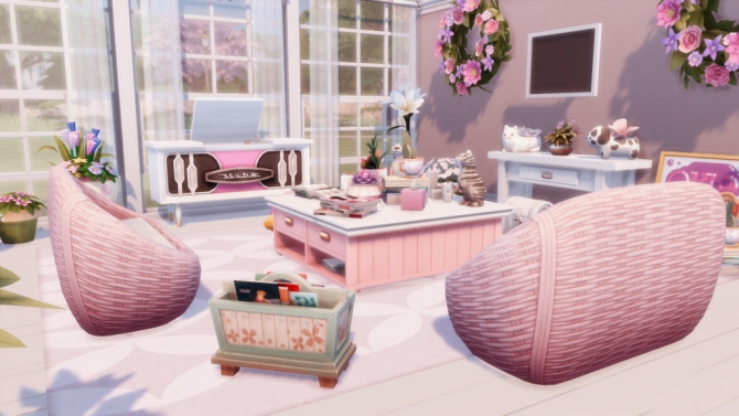 Rose Livingroom at MSQ Sims » Sims 4 Updates