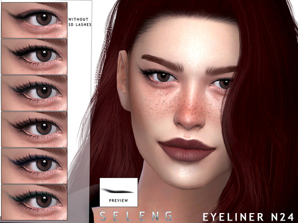 Sims 4 Eyeliner N24 by Seleng at TSR