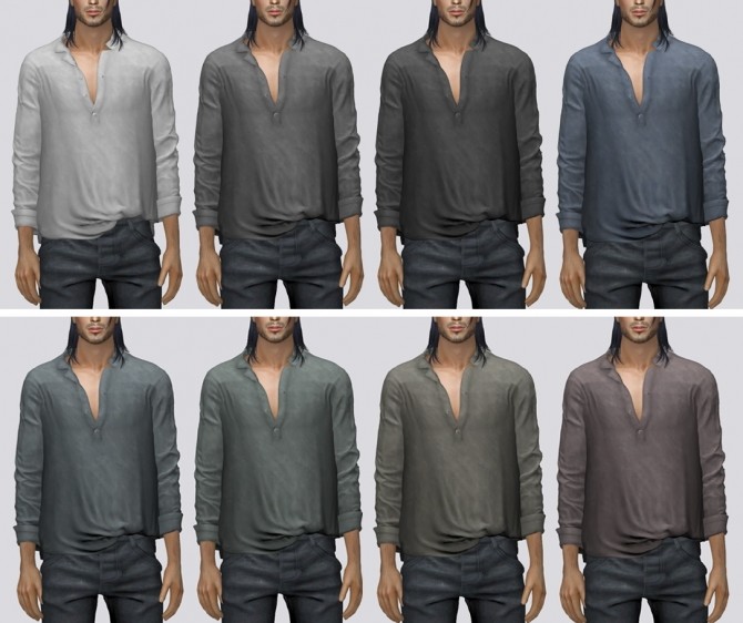 Sims 4 Linen Shirt (P) at Darte77