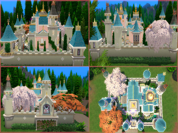 Sims 4 Princess Castle by Caaroline Simmer at TSR
