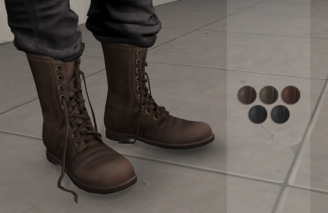 High Top Boots (P) at Darte77 » Sims 4 Updates