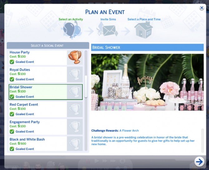 Sims 4 Bridal Shower event at Kiara’s Sims 4 Blog