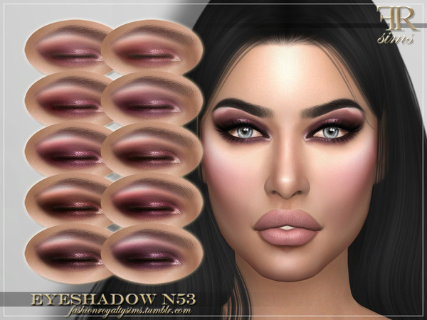 Sims 4 FRS Eyeshadow N53 by FashionRoyaltySims at TSR
