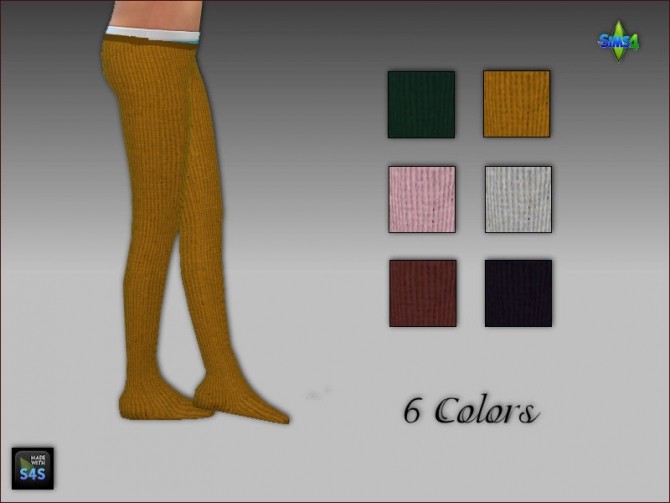 Sims 4 Polo shirts, skirts, tights and high socks for girls at Arte Della Vita