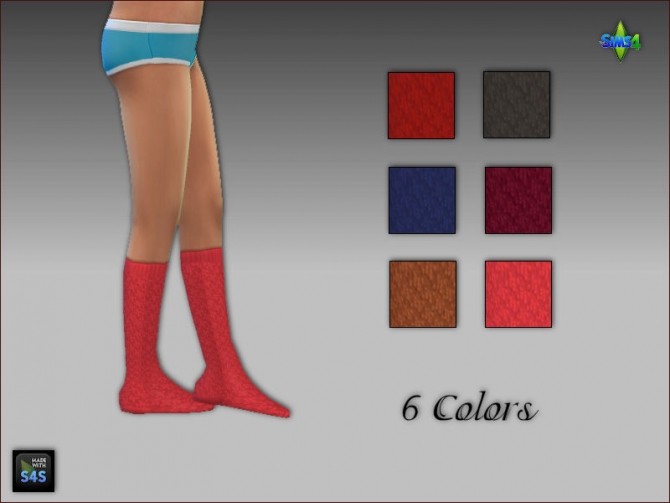Sims 4 Polo shirts, skirts, tights and high socks for girls at Arte Della Vita