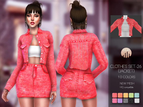 Sims 4 Clothes SET 26 (JACKET) BD108 by busra tr at TSR