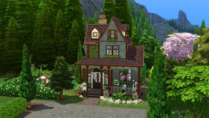 Sims 4 Glimmer Cottage by Cassie Flouf at L’UniverSims