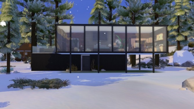 Sims 4 Winter Cabin at ArchiSim
