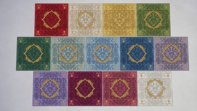Sims 4 Medieval Square Rug by TheJim07 at Mod The Sims
