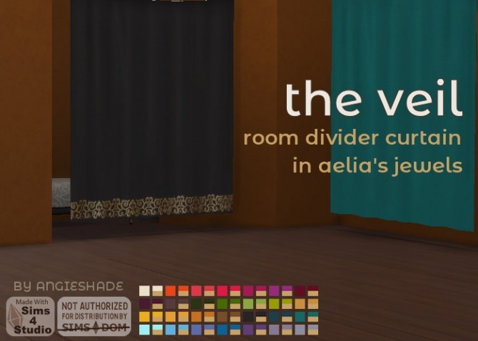 Sims 4 The veil room divider curtain at AngieShade – Intermittent simblr