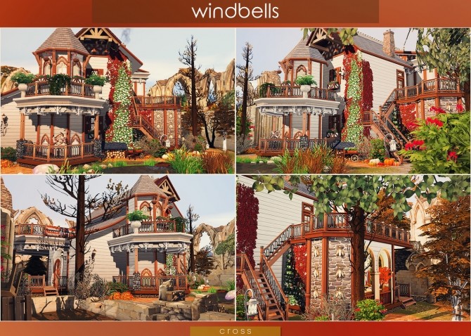 Sims 4 Windbells house at Cross Design