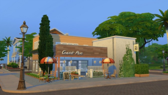 Sims 4 Flower Shop + Home at ArchiSim