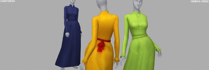 Sims 4 MINERVA DRESS at Candy Sims 4