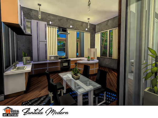 Sims 4 Buntida Modern house by autaki at TSR