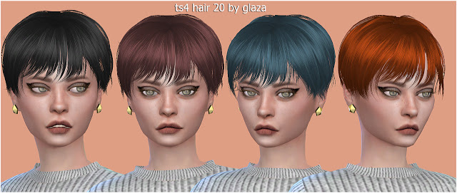 Sims 4 Hair 20 (P) at All by Glaza