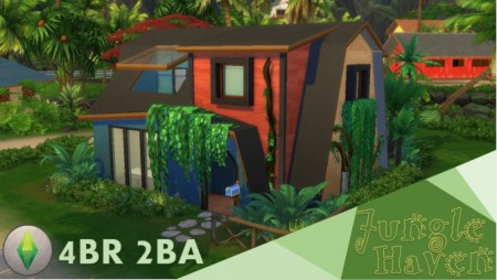 STARTER Jungle Haven house by terrifreak at Mod The Sims